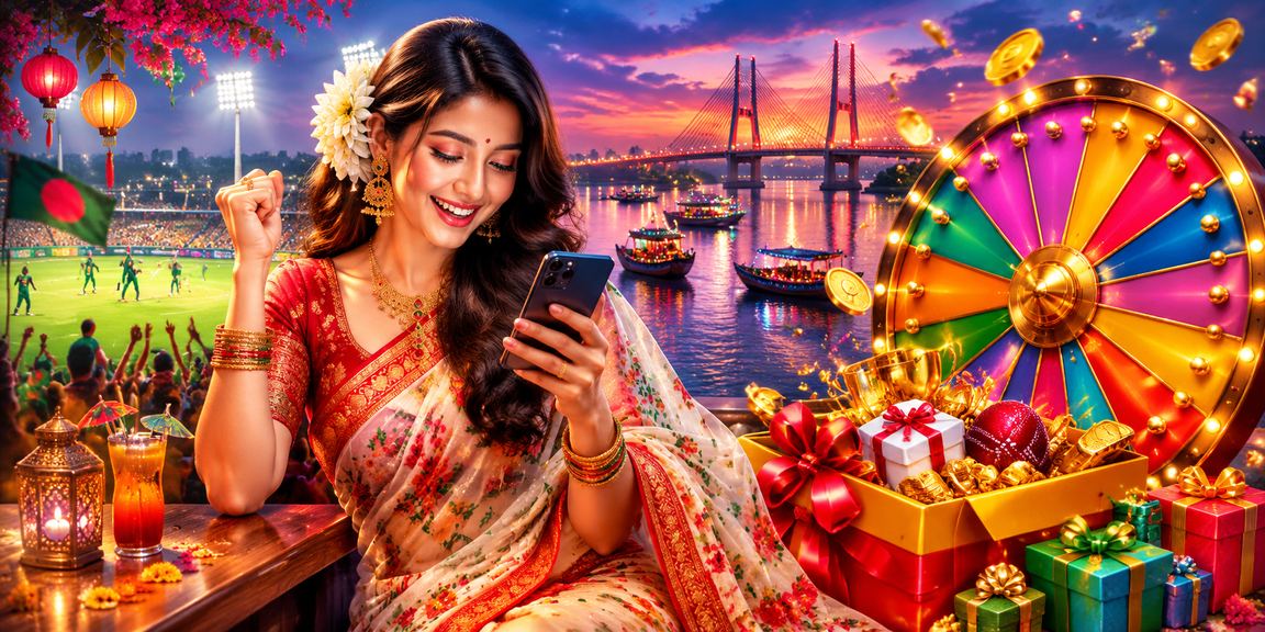 খুলনায় শাড়ি পরা নারী ক্রিকেট বেটিং বোনাস দেখছেন